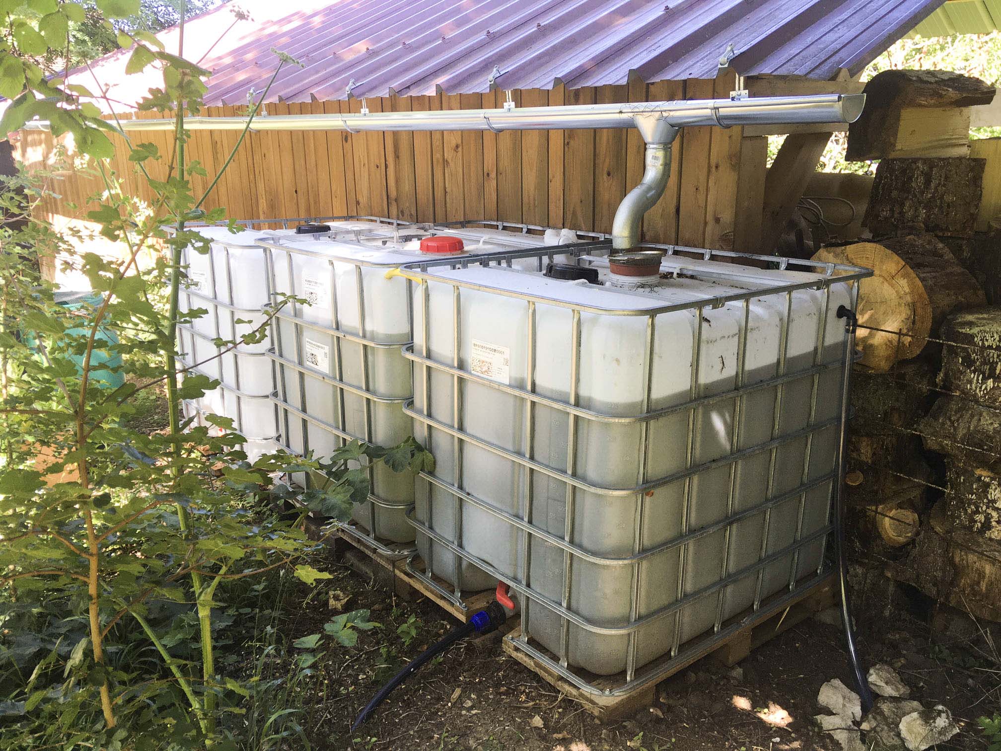 Image de cuve ibc de récupération d'eau de pluie